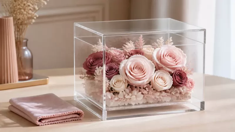 How to Care for Preserved Roses in an Acrylic Box