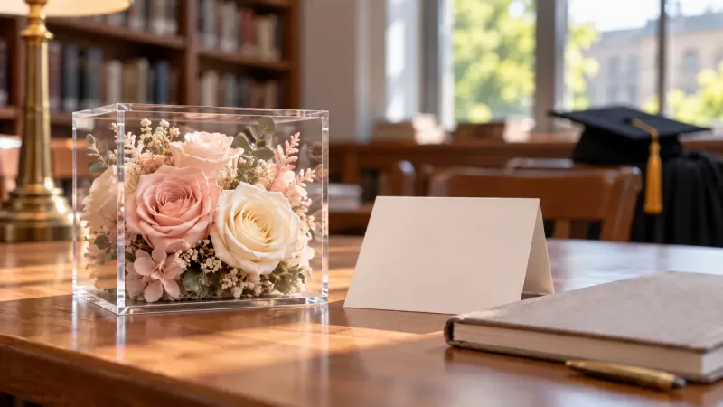 Thanking an Academic Mentor After Graduation: Could Preserved Flowers Fit?