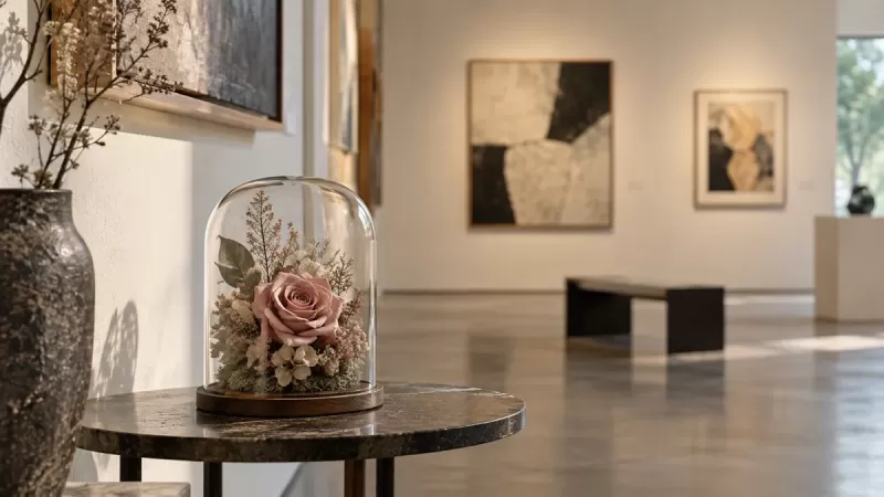 Could Preserved Flowers Be a Gift for an Artist's Exhibition?