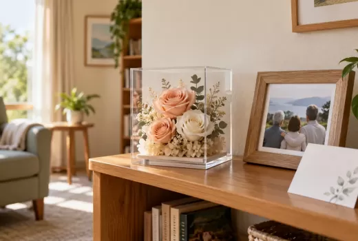 A Preserved-Flower Gift for an Assisted-Living Resident?