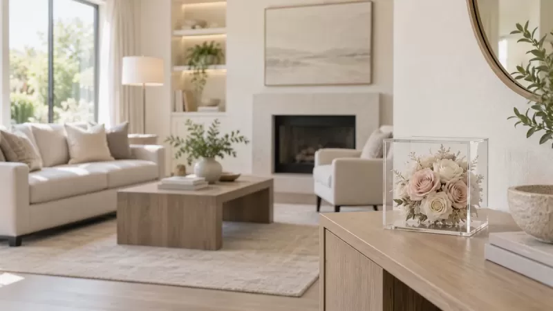 Could a Preserved-Flower Display Fit a Home Showing?