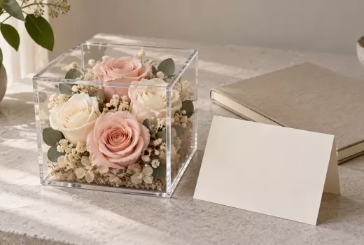 A Preserved-Flower Thank-You Gift for a Wedding Officiant