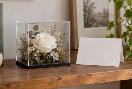A Preserved-Flower Sympathy Gift After Pet Loss