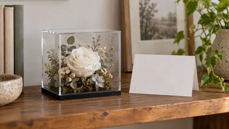 A Preserved-Flower Sympathy Gift After Pet Loss