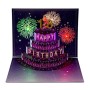 Surprise Birthday Card 3D Light-Up with Interactive Cake & Customizable Numbers