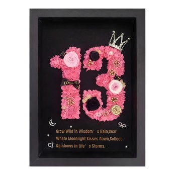 Custom Preserved Flowers Memorial Frame – Personalized Heartfelt Keepsake Gift 