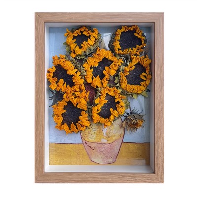 Framed Preserved Sunflower Art - Two Floral Styles